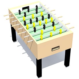 Foosball Table 3D Object | FREE Artlantis Objects Download